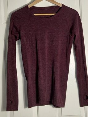 Lululemon Women's Long Sleeve Crewneck Top - Plum